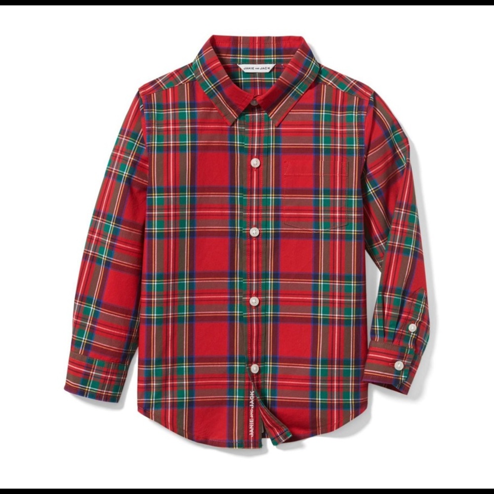 Janie and Jack Boys Holiday Button Down